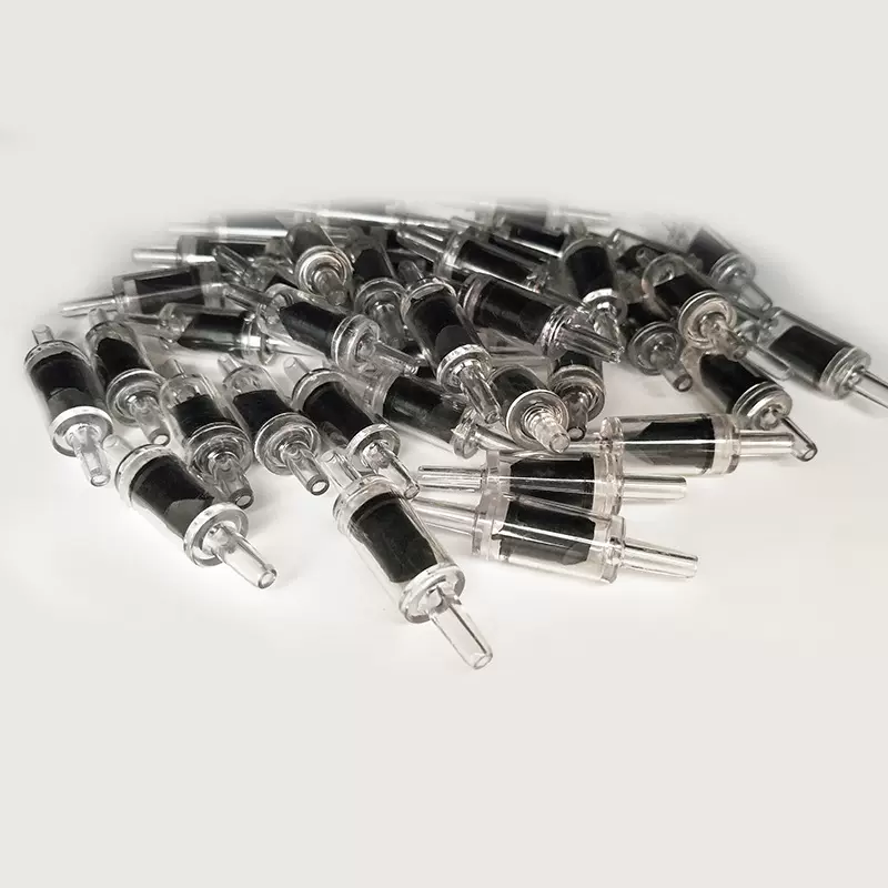 加工定制塑料单向止回阀 水族鱼缸增氧泵ABS橡胶瓣单向止逆阀