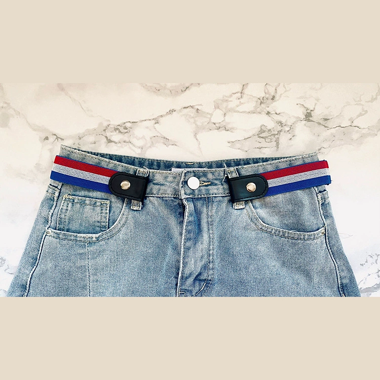 Men's elastic invisible belt, woven universal jeans