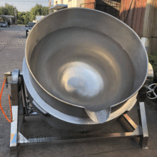 阿膠藥材熬制攪拌煮鍋 豌豆粉涼粉炒鍋可傾斜攪拌蒸汽加熱夾層鍋