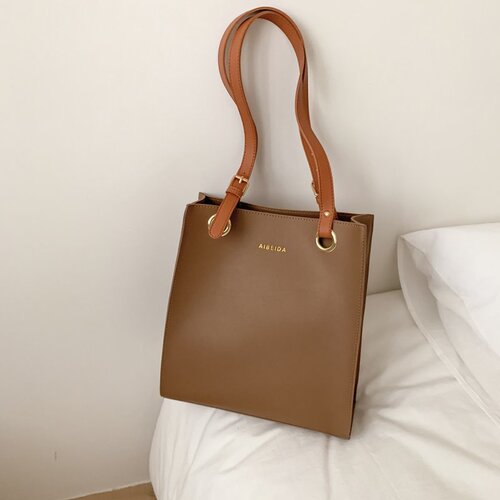 Cross-border wholesale  new Korean style trendy simple tote women's bag casual shoulder bag large capacity hand-held women's bag