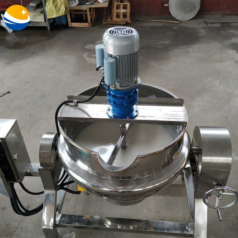 全自动熬米豆腐机器 不锈钢电加热搅拌熬制夹层锅 凉糕加工设备