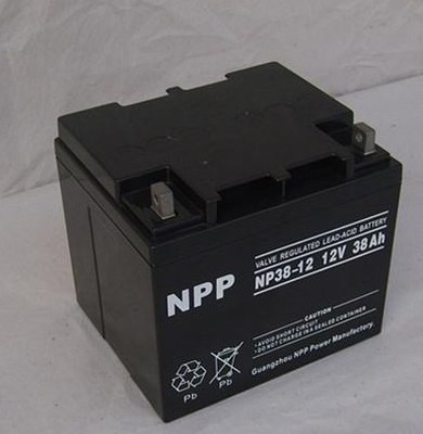 NPP 耐普蓄电池 NP12-38 太阳能免维护蓄电池 12V38AH UPS电源
