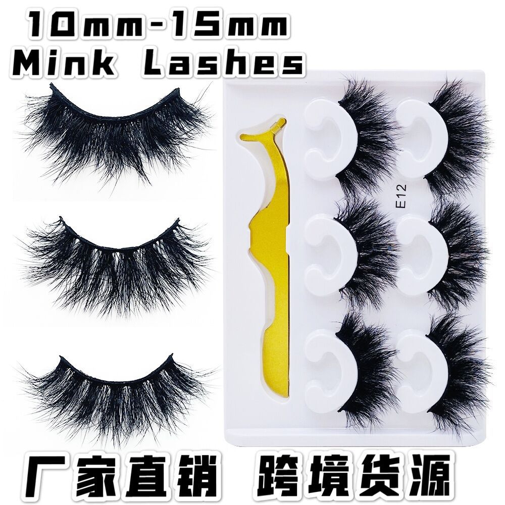 New messy 3 pairs set of false eyelashes...