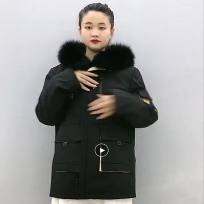 新款男款貂毛派克服