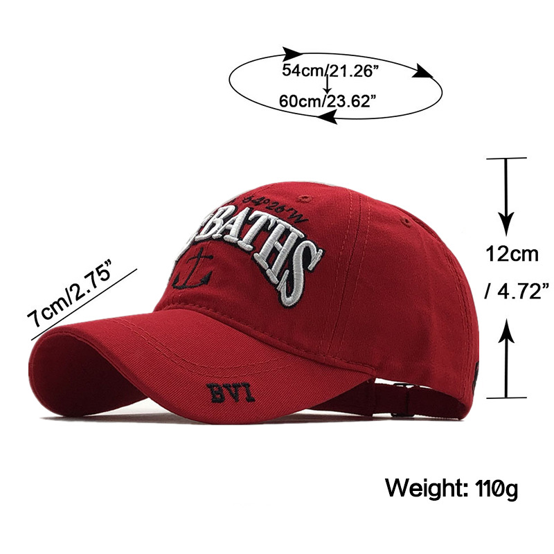 Cappellino da baseball uomo ancora ricamato cotone berretto_voghion.com
