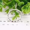 Copper silver fashionable fresh ring, European style, hand painting, simple and elegant design