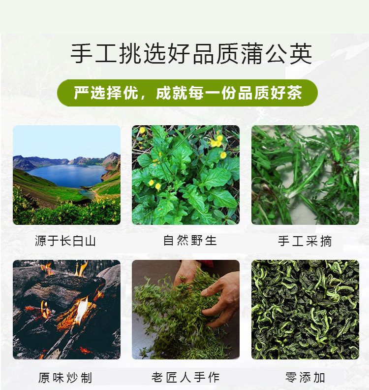 Dandelion Leaf Tea (Taraxacum officinale) — Dried Pu Gong Ying Herbal Tea, 500g Loose Leaf key features