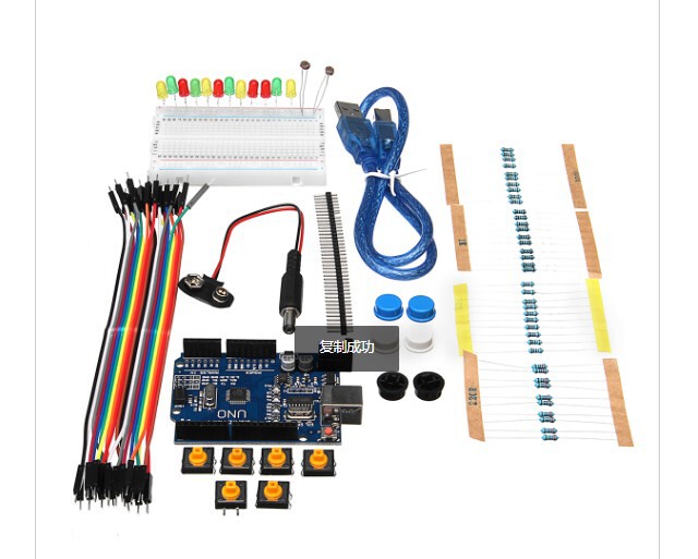 2016 StaRteR Kit UNO R3 Mini Panel LED JumpeR WiRe Button Set ElectRonic Components