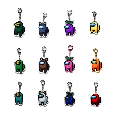 among us游戏系列周边太空狼人杀钥匙扣挂饰亚克力跨境速卖通现货