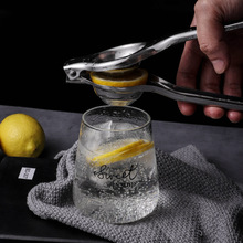 跨境不锈钢柠檬榨汁器 柠檬夹压汁器便携式手动榨汁机压汁小工具