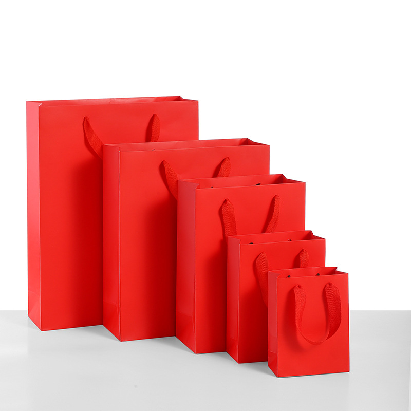 Red Envelope for Dragon Year Lantern Festival Mid-Autumn Gift Packaging, Elegant Red Gift Bag, Hand-held Bag Zhuofan Bag