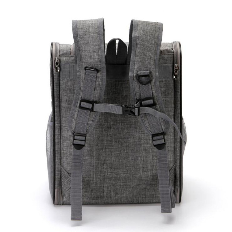 跨境宠物包宠物双肩包透气天窗猫包狗狗外出便携背包折叠胸前包