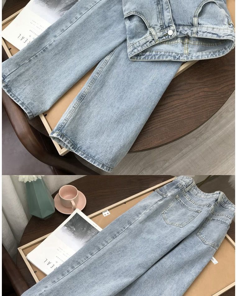 Women'S Daily Retro Solid Color Full Length Washed Jeans display picture 7