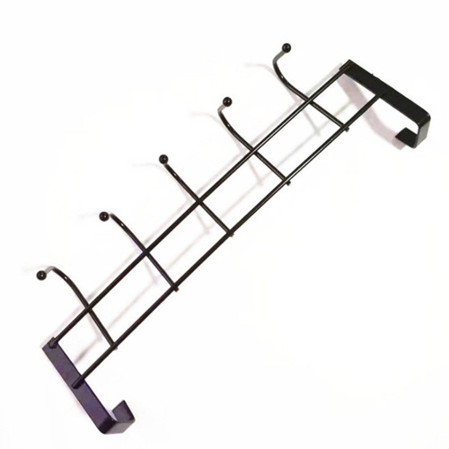 Wholesale thick chrome-plated iron 5-hook cabinet door back hook, door back hook, coat hook, five-link hook