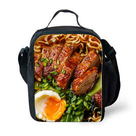 3D食物图片餐包 居家保温包热转移定 制餐包  厂家直供便当包