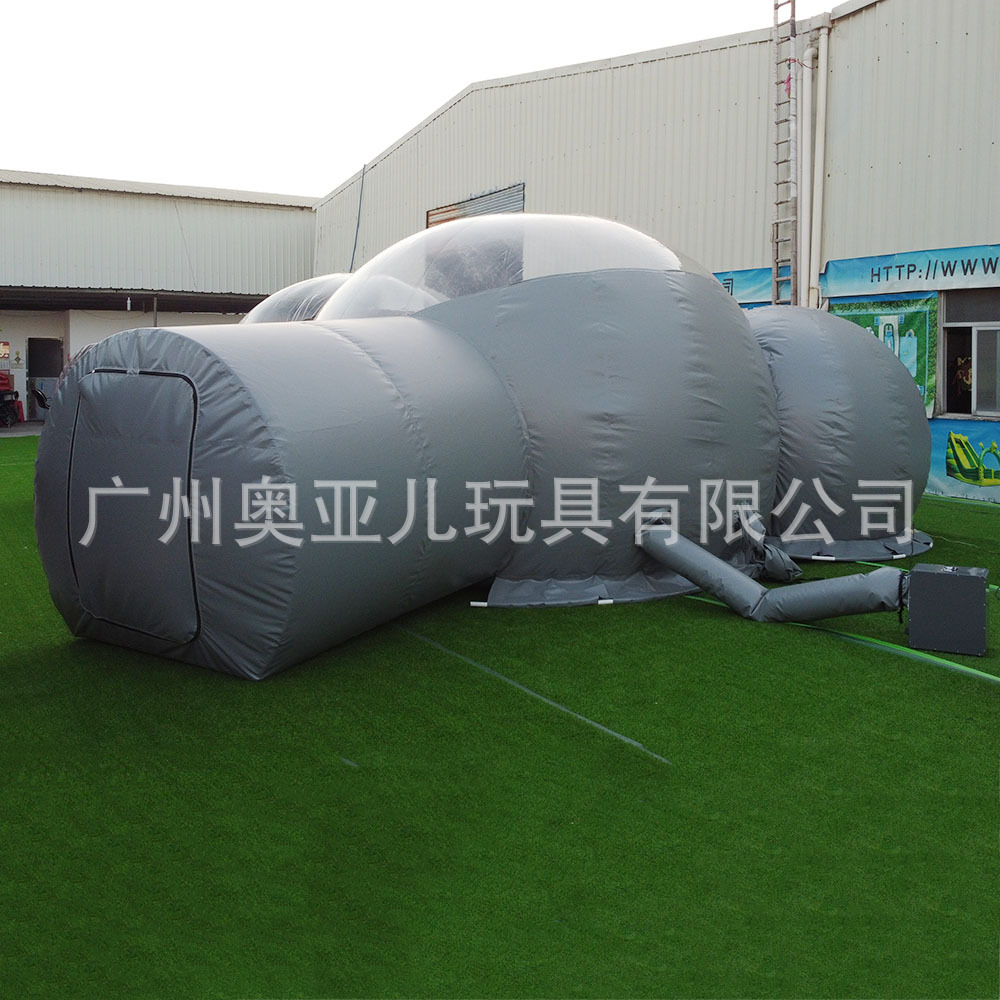 网红透明泡泡屋景区民宿酒店户外度假野营充气球形帐篷房气模厂家