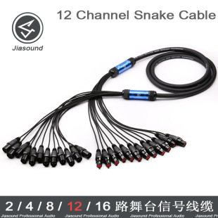 AUDIO XLR Snake Cable 12 ͨ�����l��̖���|܇��̨�����ݔ��