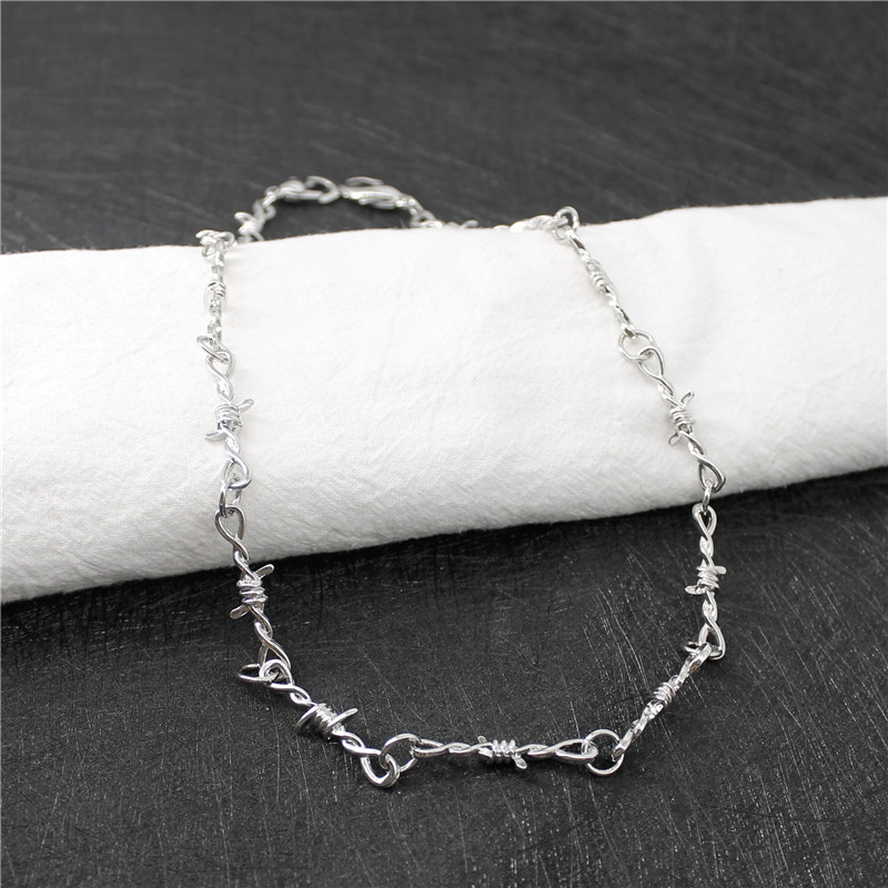 Dornen Gliederkette Modische Punk Halskette Für Damen Und Herren_voghion.com