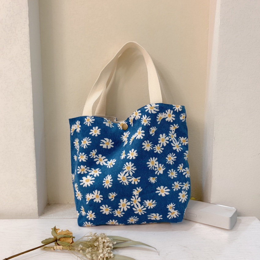 Women's Fashion Flower Oxford Cloth Shopping Bags display picture 5