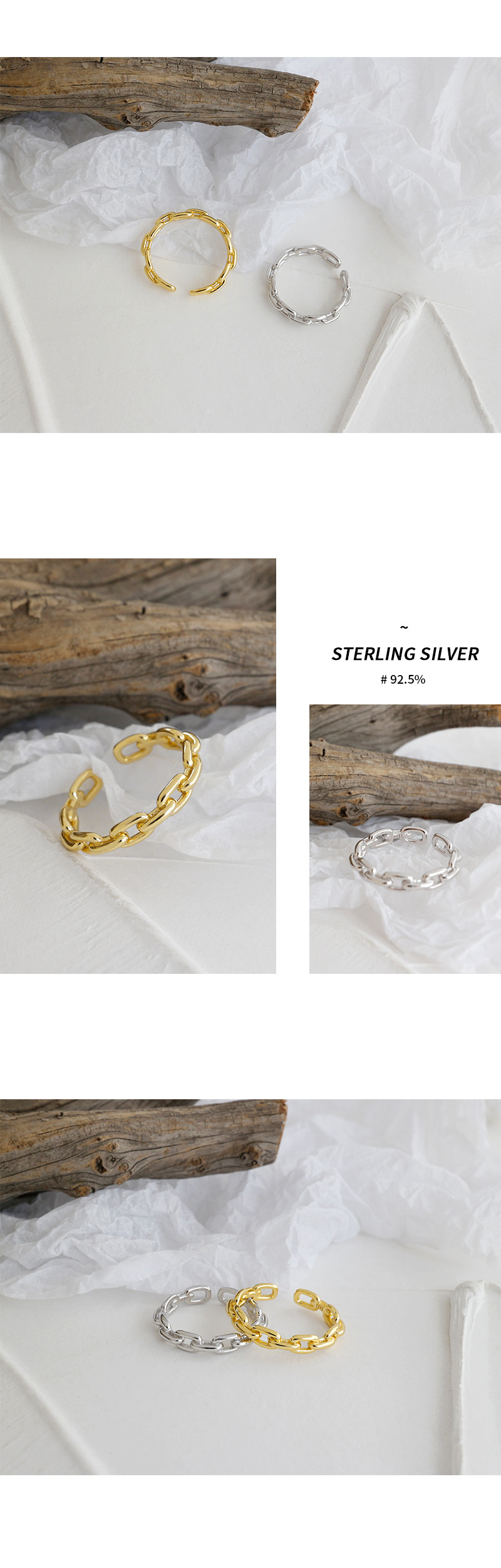Rings Classification 1 Piece Quantity 925 Sterling Silver No Inlaid Lock