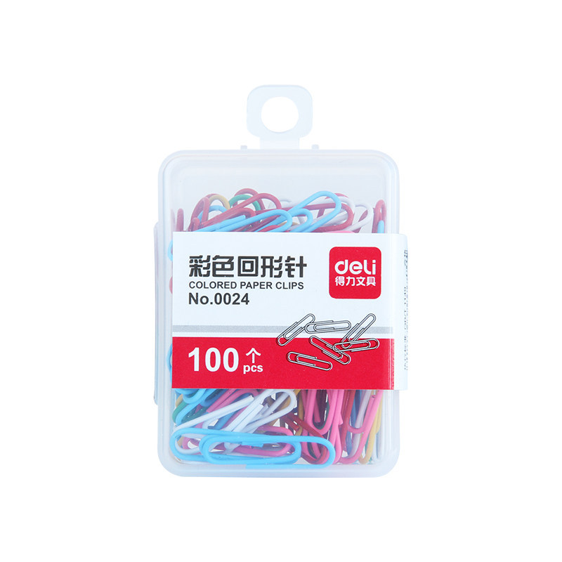 Effective paperclip 0024 colour originality lovely Clip Finance file classification Storage 100 Gold/box