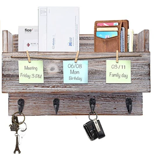 Винтажный деревянный стол для хранения Настенный деревянный кулон для домашней гостиной в наличии оптовая продажа с фабрики