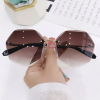 Metal sunglasses, trend glasses solar-powered, European style, wholesale