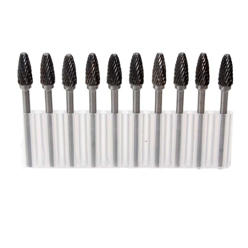 10-piece set of carbide tungsten steel grinding head, rotary file, tungsten steel milling cutter head, carving knife, woodworking wood carving grinding head