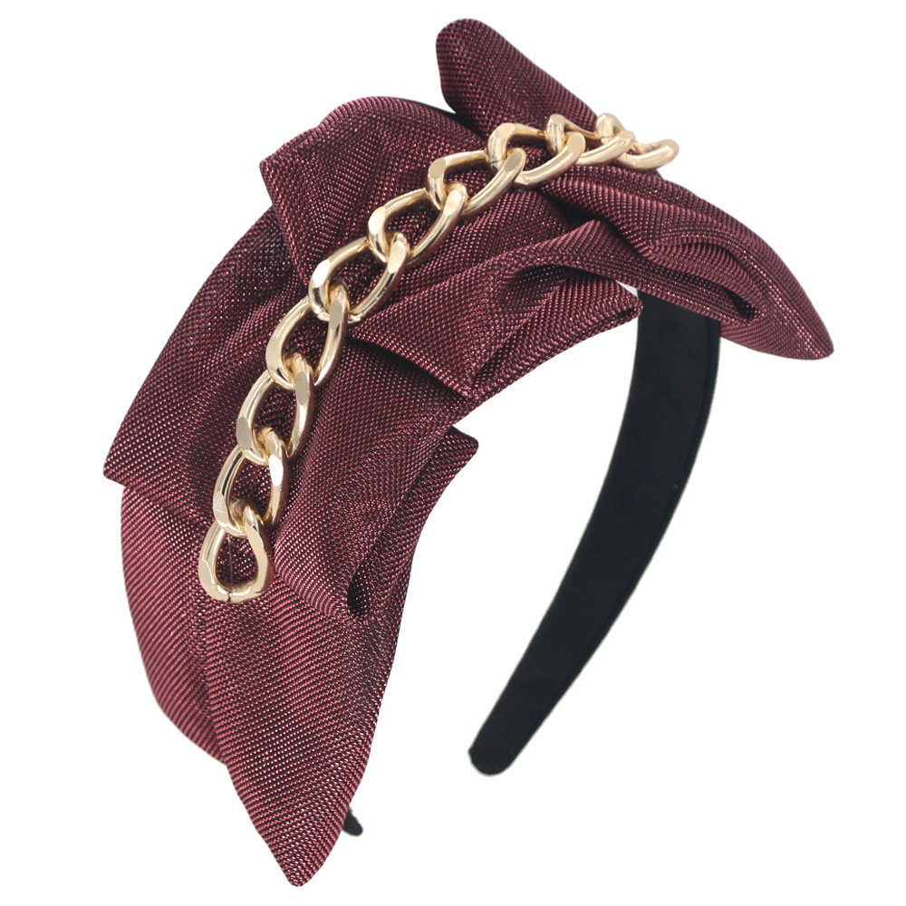 Punk Chain Wide-sided Headband display picture 9