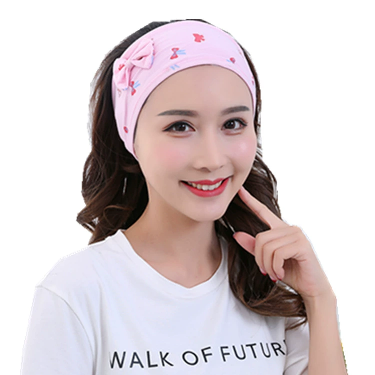 Cotton breathable postpartum scarf for young mother with bow for pregnant, direct factory sales