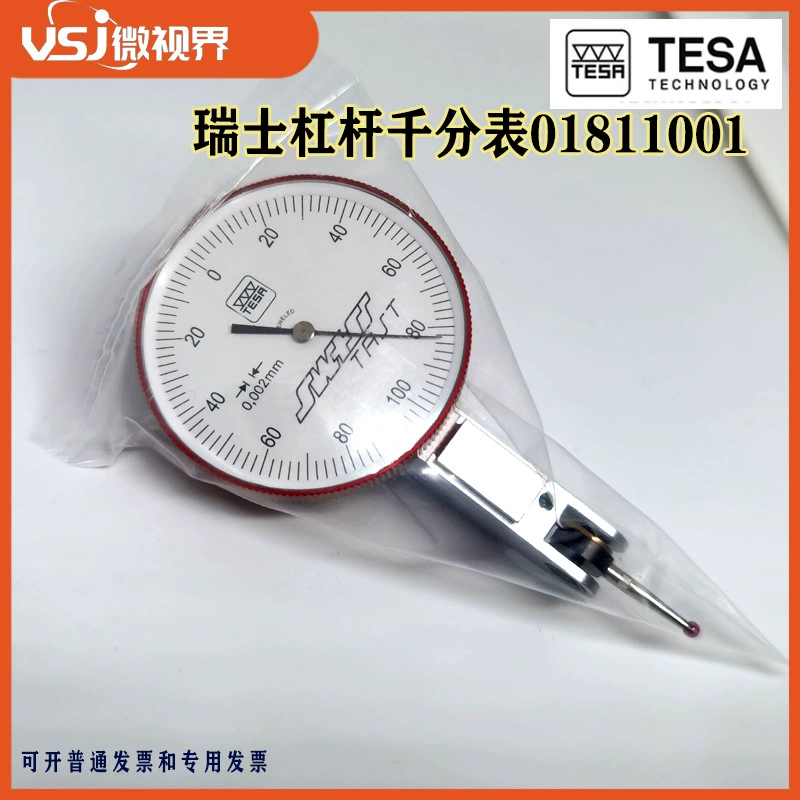 Швейцарский рычажный микрометр TESA 01811001   0-0,2*0,002 Диаметр циферблата 38 Рубиновая измерительная головка
