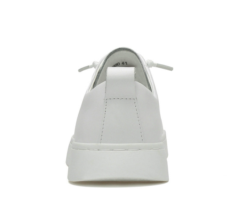 Giày sneaker nam da bò cổ thấp đế bệt, giày thể thao thoáng khí tăng chiều cao — S920 màu trắng, S920 đen chi tiết 31