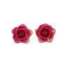 Fashionable retro elegant earrings, simple and elegant design, flowered