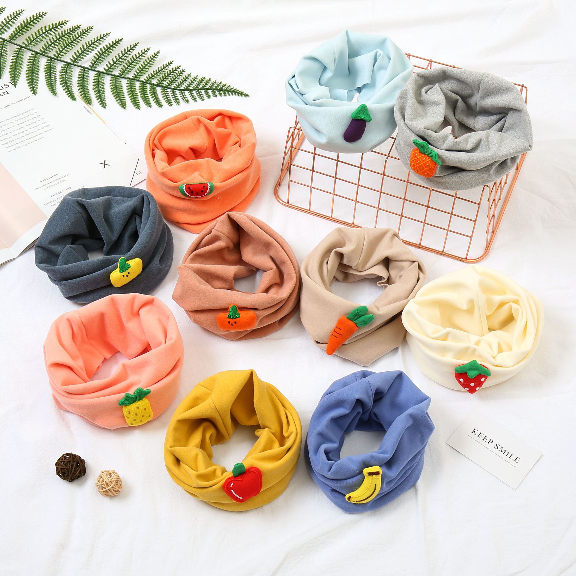 baby Collar pure cotton Autumn and winter Infants soft Cartoon scarf men and women children Windbreak Trend keep warm Collar