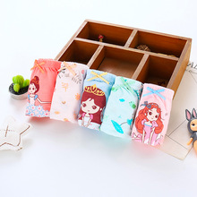 儿童内裤女童纯棉三角裤可爱公主全棉女宝宝短裤一件代发厂家直销