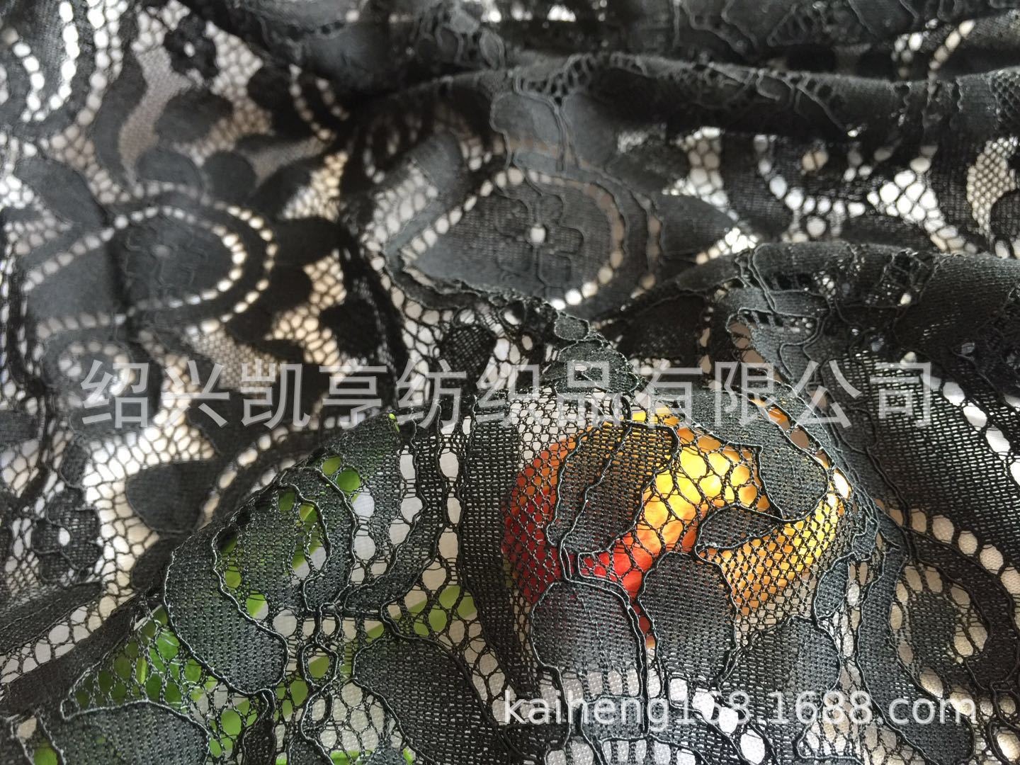 锦棉股线腰果花蕾丝面料弹性宽松