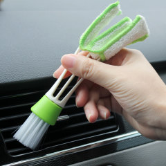Car multi-purpose double-head gap brush car air conditioning outlet cleaning brush keyboard brush blind dust brush