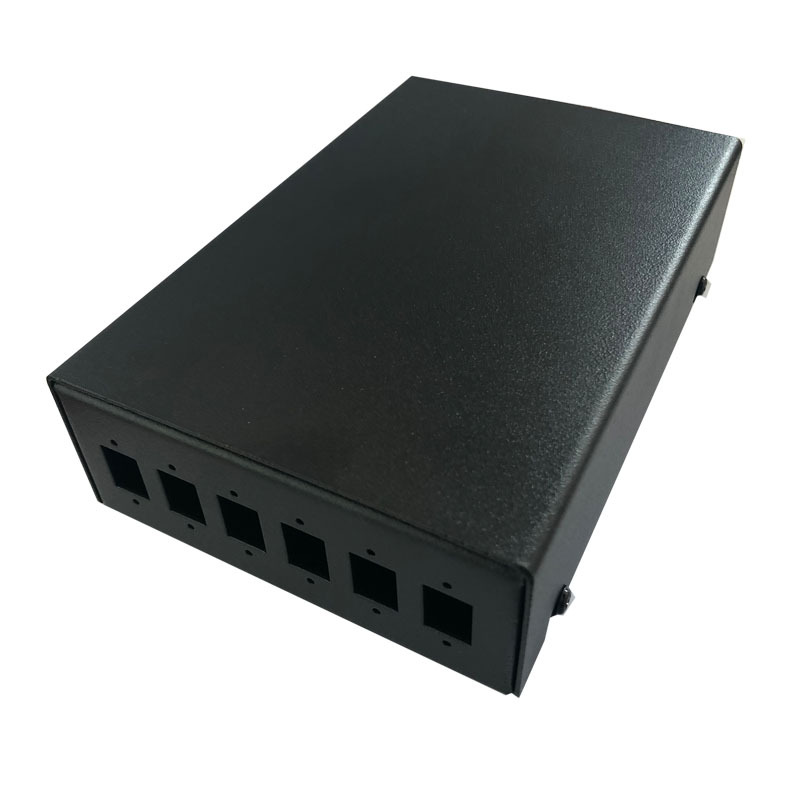 工厂直销光纤盒SC6口光纤终端盒6口光纤熔接盒接头盒接续盒加厚