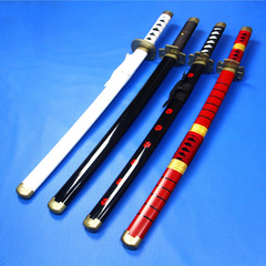 Zinc oxide knife and sword cosplay props katana original blade pattern One Piece short Sanji sword three-blade style unsharpened