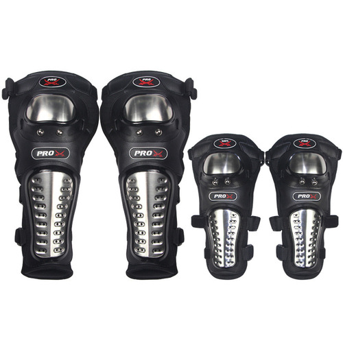 PRO X Motorcycle Protective Knee and Elbow Protector Set Stainless Steel Riding Knight Anti-Fall Protection Off-Road 