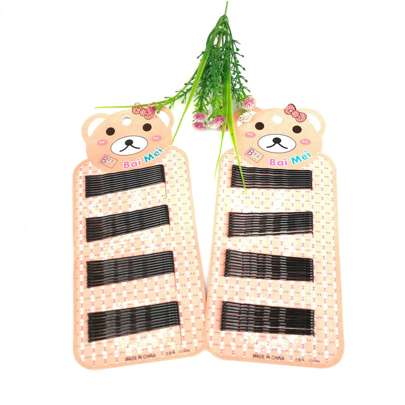 Black one -tie hair clip folder bride hair styling card BB clipper…