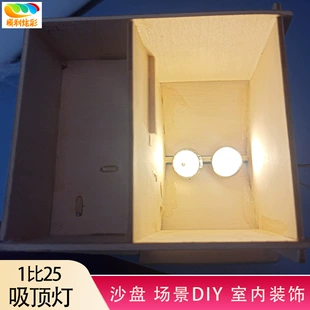 Набор для диорамы 1:25: LED-светильники люстра потолочный светильник