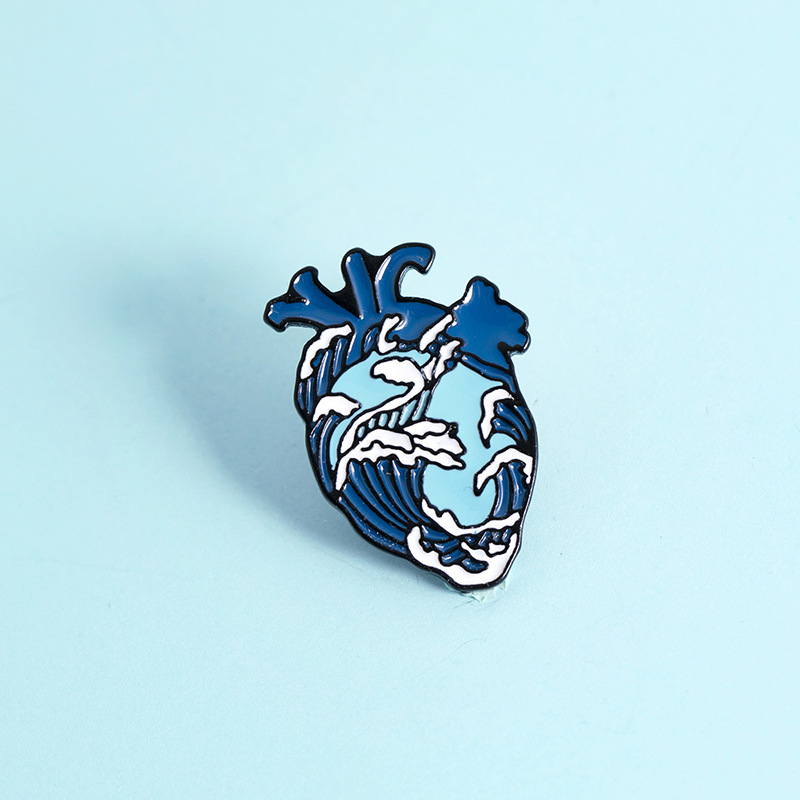 Novelty Style Novelty Pin Heart Alloy Enamel Unisex Brooches