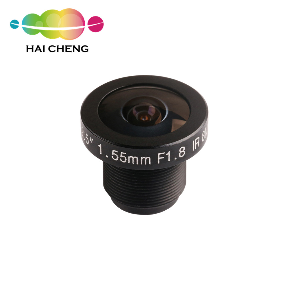 厂家 1/2.5″800万鱼眼 1.55mm 高清360°全景安防监控摄像机镜头