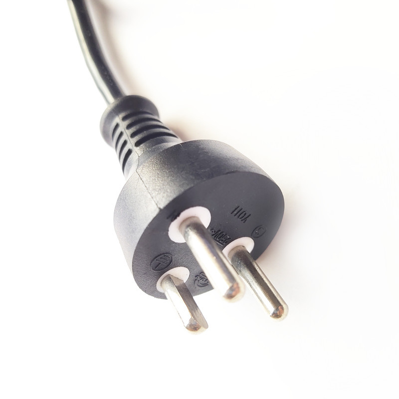 供应 三芯丹麦插头电源线 丹麦三插电源线 3孔品字尾电线纯铜