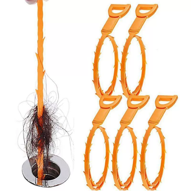 19,6 дюймов волосы канализационная труба раковина антиблокирующий крючок для чистки канализационный Туалет земснаряд Jiale крючок