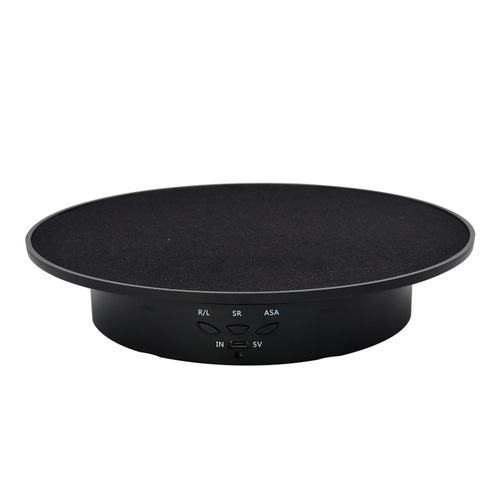 Cross-border foreign trade charging turntable video shooting stand live dynamic rotating display stand electric rotating shooting prop