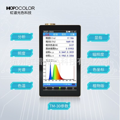 色彩光谱照度分析仪 闪烁指数频闪测试仪