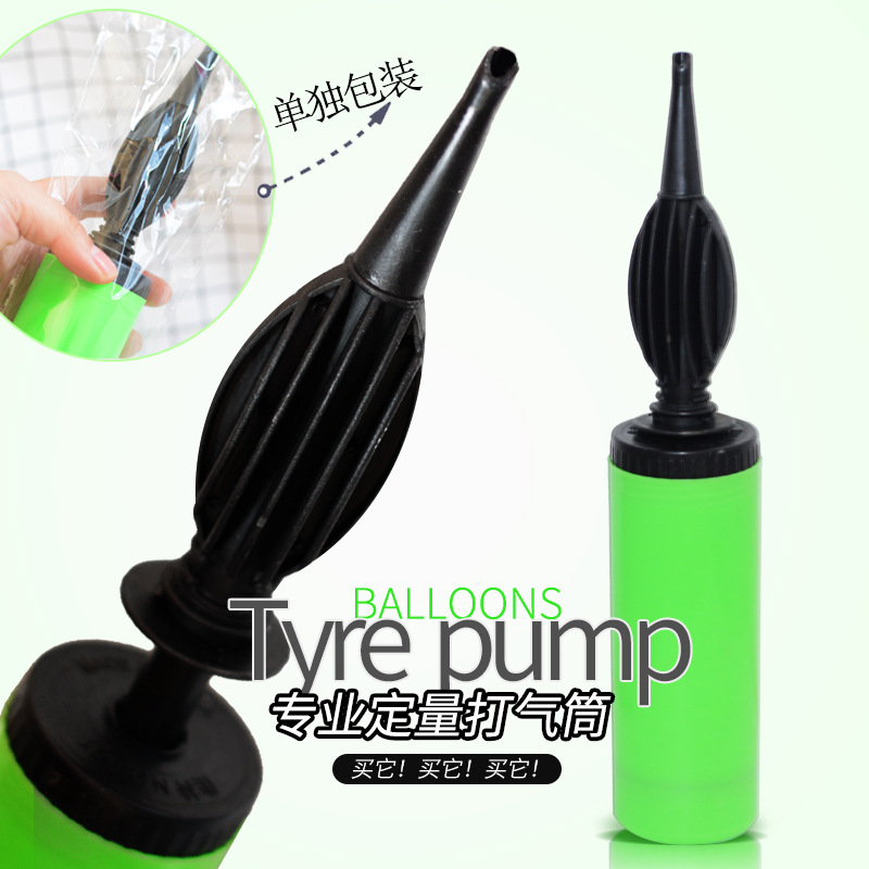 Manufactor Direct selling balloon inflation Manual Inflator Plastic Oblique Mini convenient portable Air pump parts