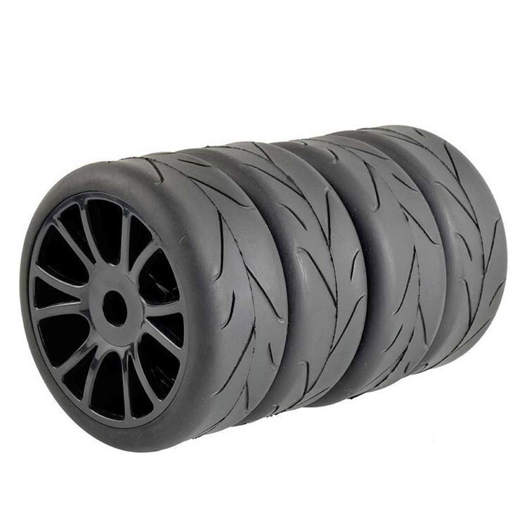 1/8 cross-country wear-resistant tire unexpectedly fast flat running tire with wheel hub road tire hot melt tire model car tire